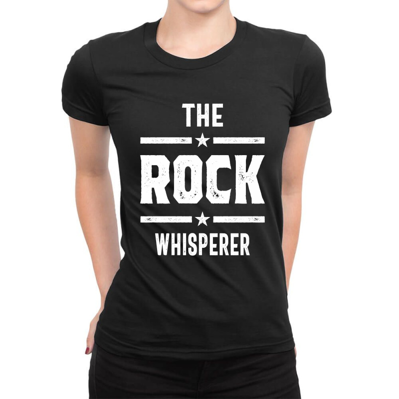 The Rock Whisperer Ladies Fitted T-Shirt by cidolopez | Artistshot