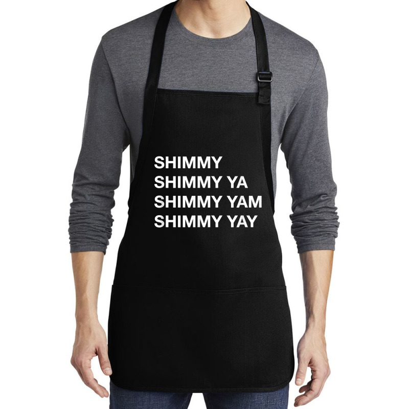 Shimmy Shimmy   Hiphop T Shirt Oldschool Rap Tee 90s Music Medium-length Apron | Artistshot