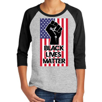 Blm Usa Youth 3/4 Sleeve | Artistshot