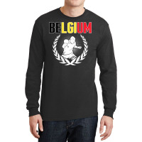 Belgium Table Tennis Lovers   Support Belgian Ping Pong Team Long Sleeve Shirts | Artistshot