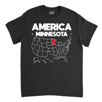 Usa Minnesota, Usa Minnesota Vintage, Usa Minnesota Art, Usa Minnesota Classic T-shirt | Artistshot