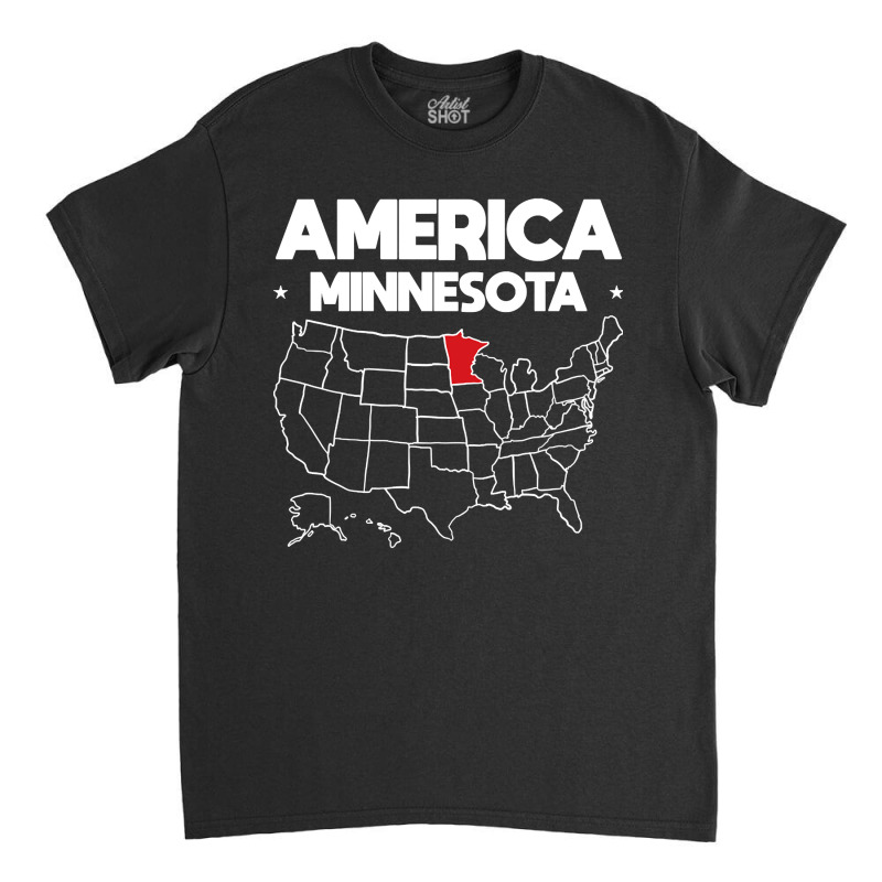 Usa Minnesota, Usa Minnesota Vintage, Usa Minnesota Art, Usa Minnesota Classic T-shirt | Artistshot