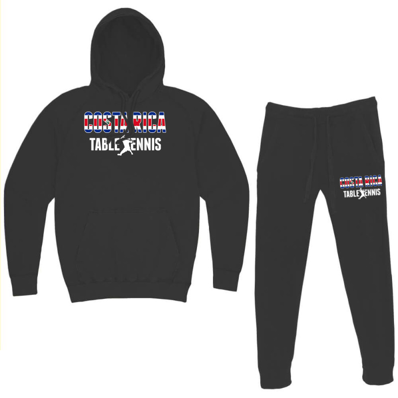 Costa Rica Table Tennis Fans   Costa Rican Flag Ping Pong Hoodie & Jogger set by Outpost | Artistshot