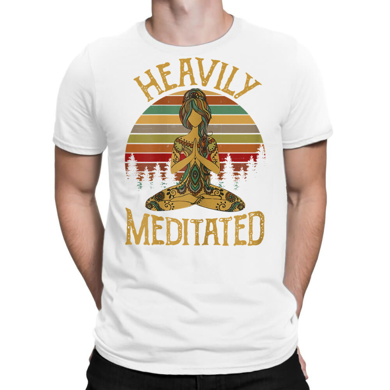 Womens Vintage Heavily Meditated Yoga Meditation Spiritual Warrior T S T-shirt | Artistshot