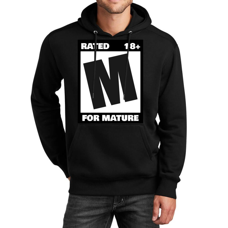 Rated M For Mature Unisex Hoodie by DEMARCOBLACK | Artistshot