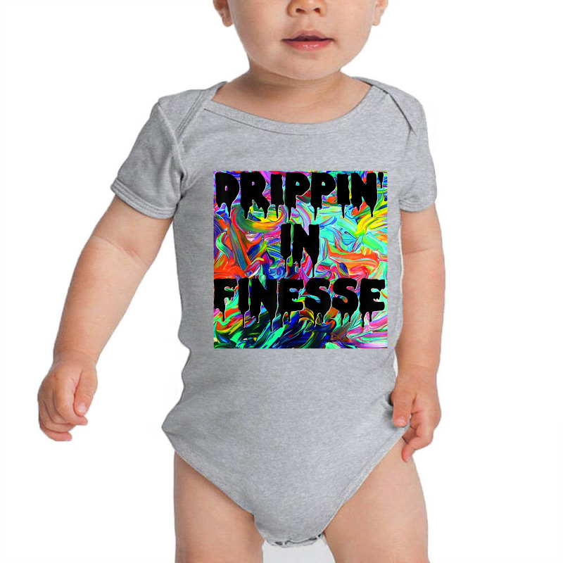 Drippin' In Finesse Colorful Bright Drip Party T Shirt Baby Bodysuit | Artistshot