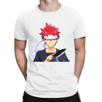 Chef Sokugek Soumo With Knife Anime T-shirt | Artistshot