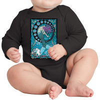 Nouveau Mermaid, Nouveau Mermaid Art, Nouveau Mermaid Painting, Nouvea Long Sleeve Baby Bodysuit | Artistshot