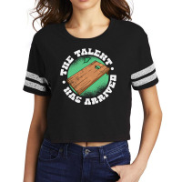 The Talent Has Arrived, Funny Cornhole Men Cornhole Grandpa Scorecard Crop Tee | Artistshot