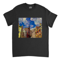 Old Town, Edinburgh, Scotland Drawing Classic T-shirt | Artistshot