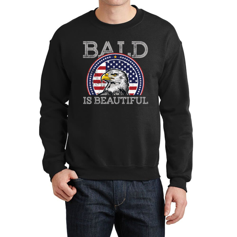 Bald Is Beautiful, Bald Is Beautiful Art, Bald Is Beautiful Painting,  Crewneck Sweatshirt | Artistshot