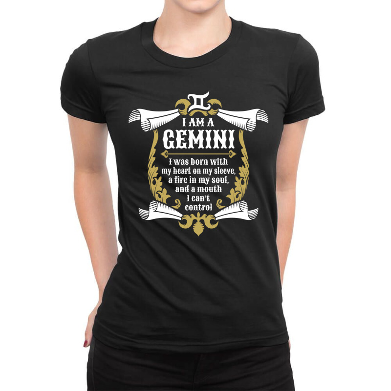 I Am A Gemini Ladies Fitted T-Shirt by tshiart | Artistshot