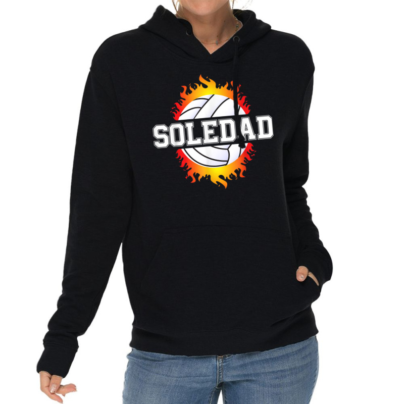 Soledad Name Volleyball Player Girls Ball And Net Sports Fan Lightweight Hoodie | Artistshot