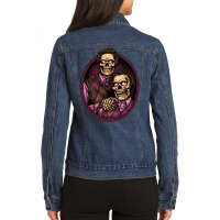 Bros For Life And Death Ladies Denim Jacket | Artistshot