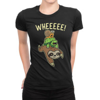 Sloth Turtle Snail Running Wild Internet Meme Gift Tank Top Ladies Fitted T-shirt | Artistshot