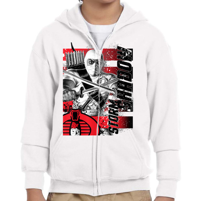 G.i. Joe Storm Shadow Paint Splatter T Shirt Youth Zipper Hoodie by cm-arts | Artistshot