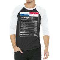 Panamanian Dad Nutrition Facts T Shirt 3/4 Sleeve Shirt | Artistshot