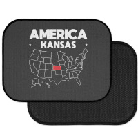 Usa Kansas, Usa Kansas Vintage, Usa Kansas Art, Usa Kansas Painting, U Rear Car Mat | Artistshot