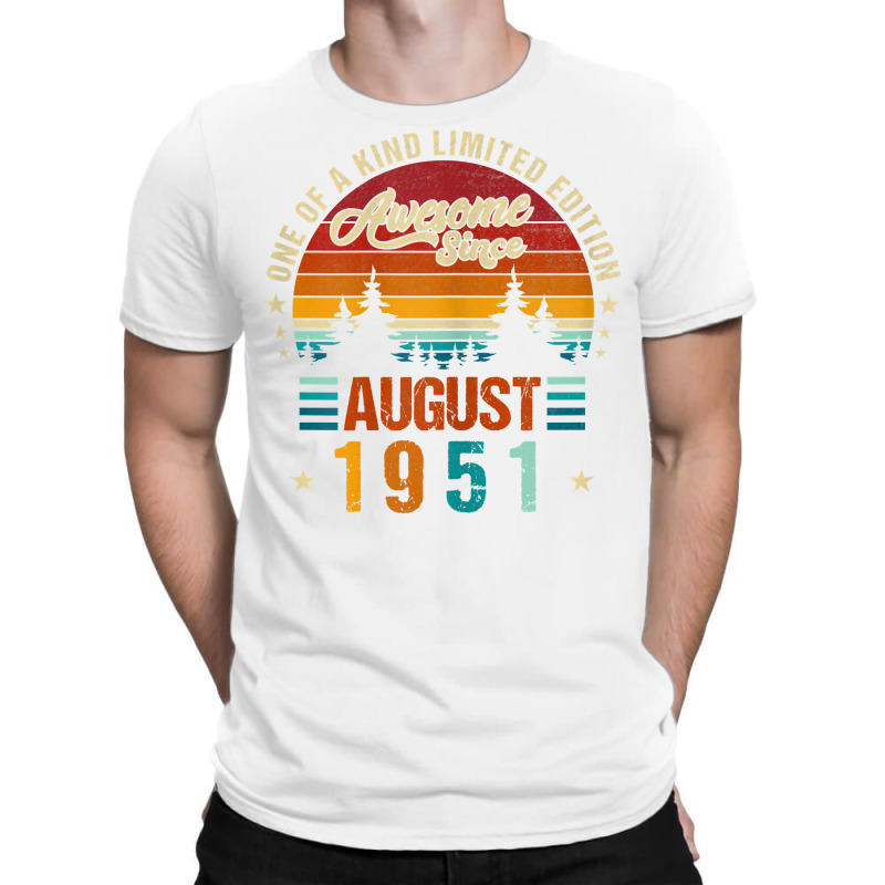 Womens Vintage 1951 Awesome Since August 1951 Limited Edition 71th T S T-shirt | Artistshot