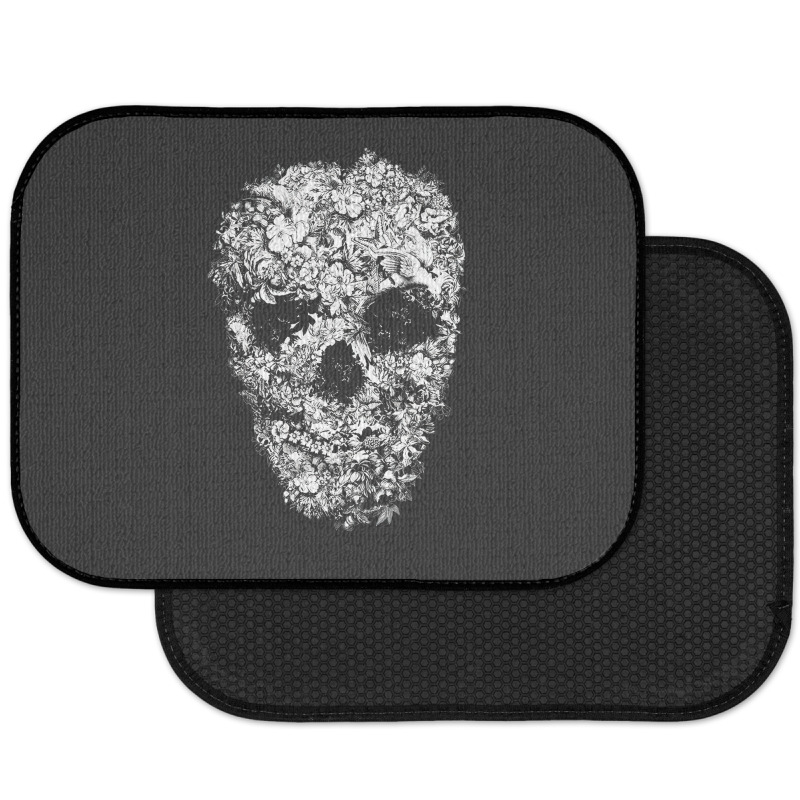 Skull Flower, Retro Floral, The Skull Flower, Skull Flower Vintage,  S Rear Car Mat | Artistshot