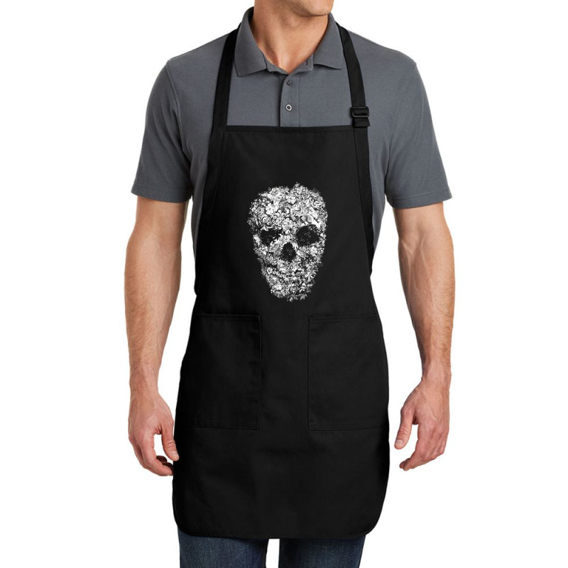 Skull Flower, Retro Floral, The Skull Flower, Skull Flower Vintage,  S Full-length Apron | Artistshot