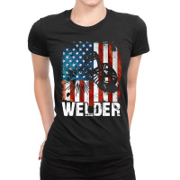 Welder Grunge Distressed, Welder Grunge Distressed Vintage, Welder Gru Ladies Fitted T-shirt | Artistshot