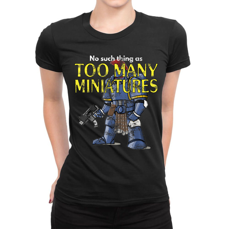 Wargaming, Roleplaying, Too Many Miniatures, Distressed T Shirt Ladies Fitted T-Shirt by cm-arts | Artistshot