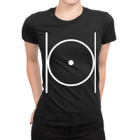 Masonic Point Within A Circle Circumpunct Parallel Lines T Shirt Ladies Fitted T-shirt | Artistshot