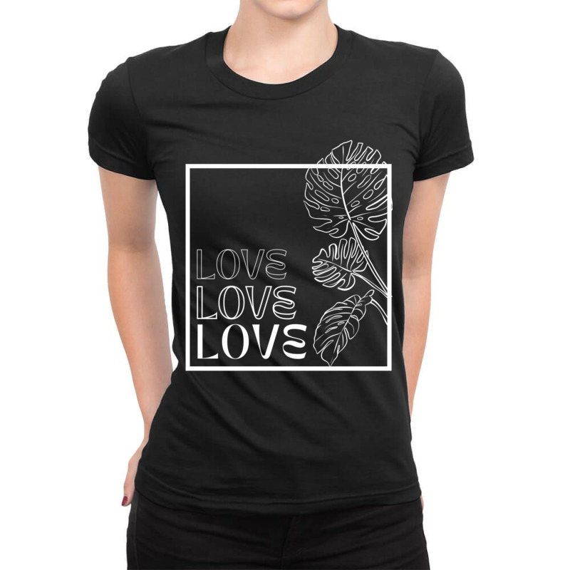 Love Graphic Casual Pullover Hoodie Ladies Fitted T-Shirt by cm-arts | Artistshot