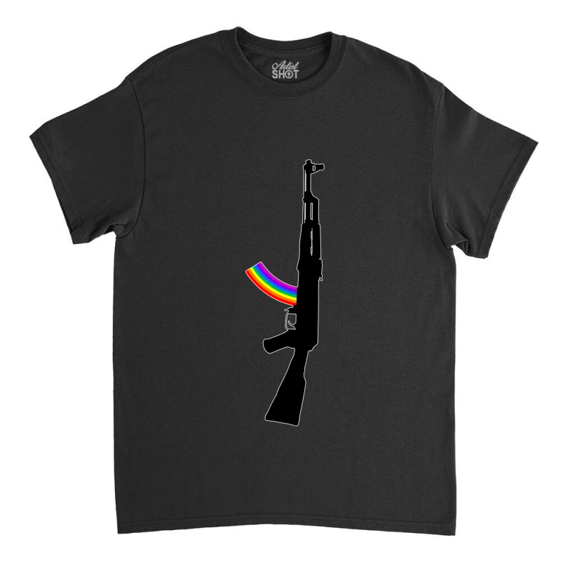 Machine Gun Silhouette - Ak-47 Edition Classic T-shirt | Artistshot