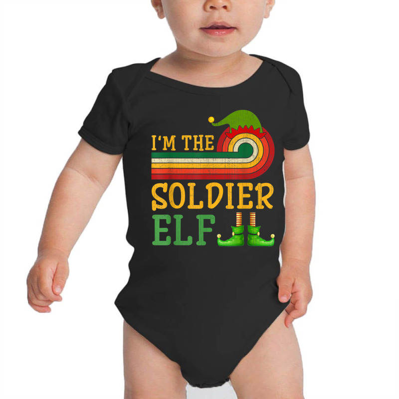 I'm The Soldier Elf Matching Group Christmas Party Pajama Baby Bodysuit | Artistshot