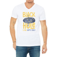 Black Hole Space Light Galaxy Universe Milky Way Gravity T Shirt V-neck Tee | Artistshot