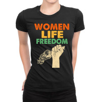 Women Life Freedom Iran Feminist Vintage T Shirt Ladies Fitted T-shirt | Artistshot