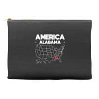 Usa Alabama, Usa Alabama Vintage, Usa Alabama Art, Usa Alabama Paintin Accessory Pouches | Artistshot