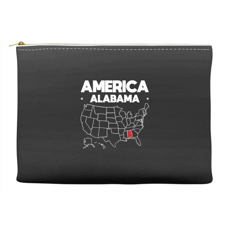 Usa Alabama, Usa Alabama Vintage, Usa Alabama Art, Usa Alabama Paintin Accessory Pouches | Artistshot