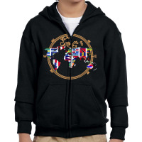 World Map Country Flags International World Map T Shirt Youth Zipper Hoodie | Artistshot