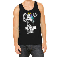 Mermaid Dad Pose Trident Merdad New Mer Dad Brother Daughter Tank Top Tank Top | Artistshot