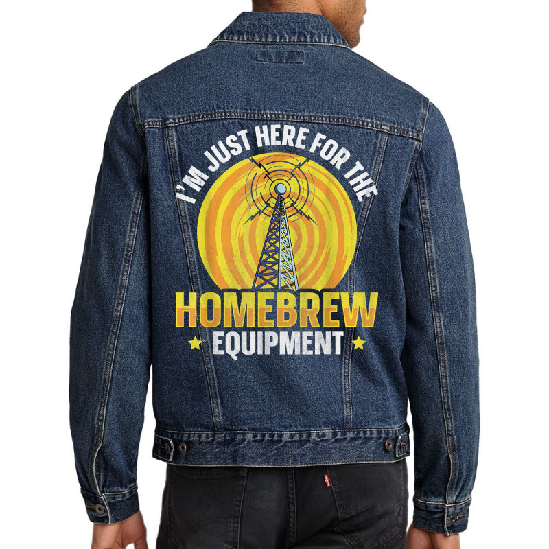 Radio Operating Hobby Design For A Ham Radio Operator T Shirt Men Denim Jacket | Artistshot