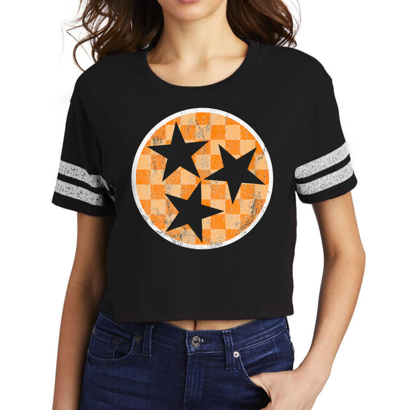 Tennessee Flag Weekend Fan Of The Vols Football Orange White T Shirt Scorecard Crop Tee by cm-arts | Artistshot