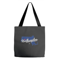 Northampton Massachusetts Ma Map Tote Bags | Artistshot