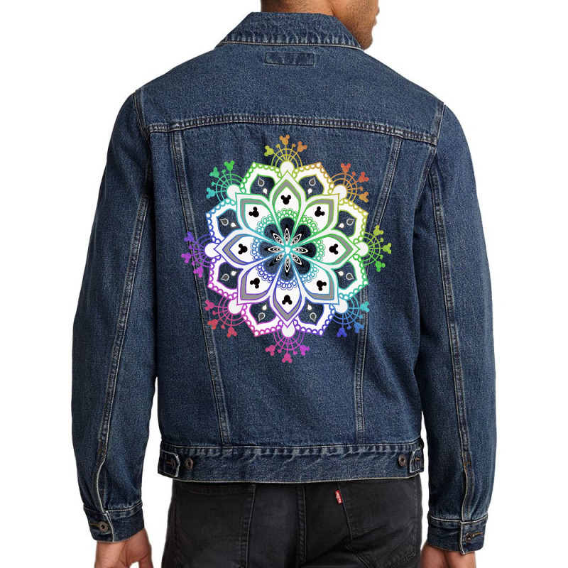 Mouse Ear Mandala, Mouse Ear, Mandala, Mouse Ear Mandala Vintage, Mous Men Denim Jacket | Artistshot