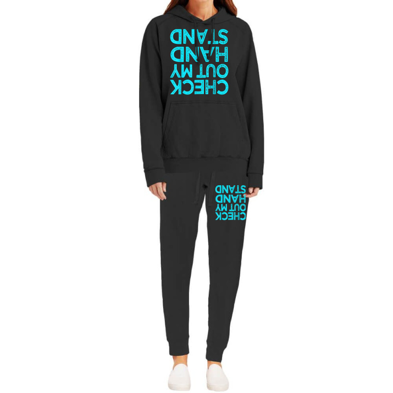 Check Out My Handstand Funny Gymnastics Gift Boys Girls T Shirt Hoodie & Jogger set by cm-arts | Artistshot