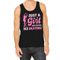 Just A Girl Who Loves Ice Skating Dance Funny Vintage Sports Tank Top | Artistshot