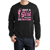 Just A Girl Who Loves Ice Skating Dance Funny Vintage Sports Crewneck Sweatshirt | Artistshot