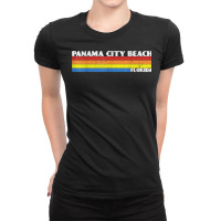 Retro 80s Panama City Beach Florida Fl Souvenir T Shirt Ladies Fitted T-shirt | Artistshot