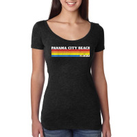 Retro 80s Panama City Beach Florida Fl Souvenir T Shirt Women's Triblend Scoop T-shirt | Artistshot