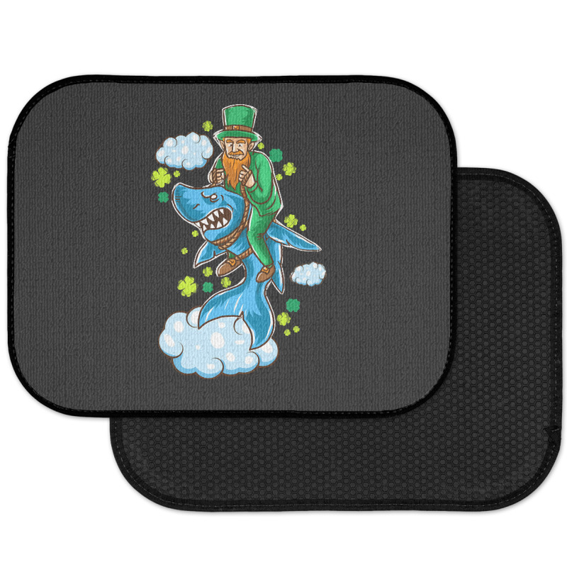 Shark St Patricks Day, Shark St Patricks Day Vintage, Shark St Patrick Rear Car Mat | Artistshot