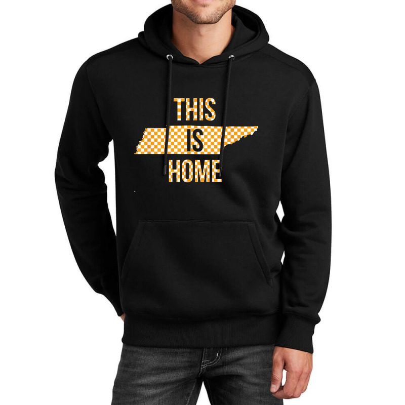 Orange White Tennessee State Outline Tennessee This Is Home T Shirt Unisex Hoodie by cm-arts | Artistshot