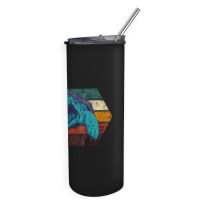 Snapping Turtle Retro Reptile Lover Sea Animal Snap Turtle Skinny Tumbler | Artistshot