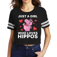 Cool Hippo Art For Women Girls Hippopotamus Safari Zoologist T Shirt Scorecard Crop Tee | Artistshot